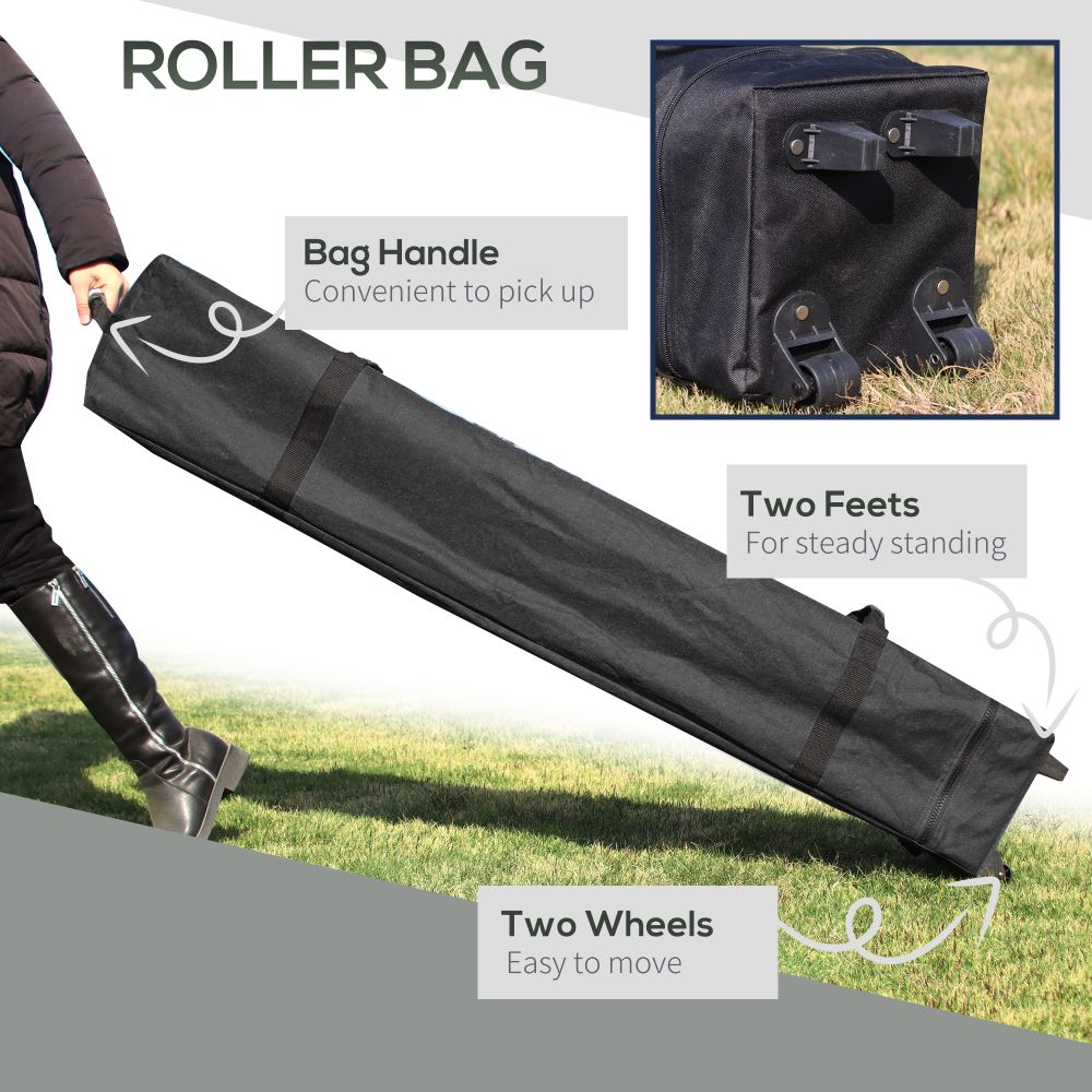 Easy-Setup 3x3M Pop Up Gazebo Tent with Carry Bag & Weight Bags for Outdoor Fun