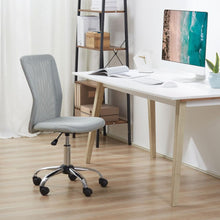 Load image into Gallery viewer, Compact Armless Ergonomic Office Chair - Height Adjustable with Mesh Back

