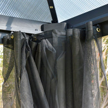 Load image into Gallery viewer, Spacious 3x3m Hardtop Gazebo with Steel Frame, Curtains &amp; Insect Netting
